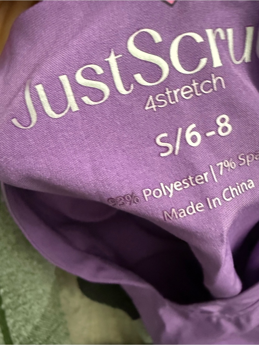 Purple Scrub Set - Picture 2 of 2